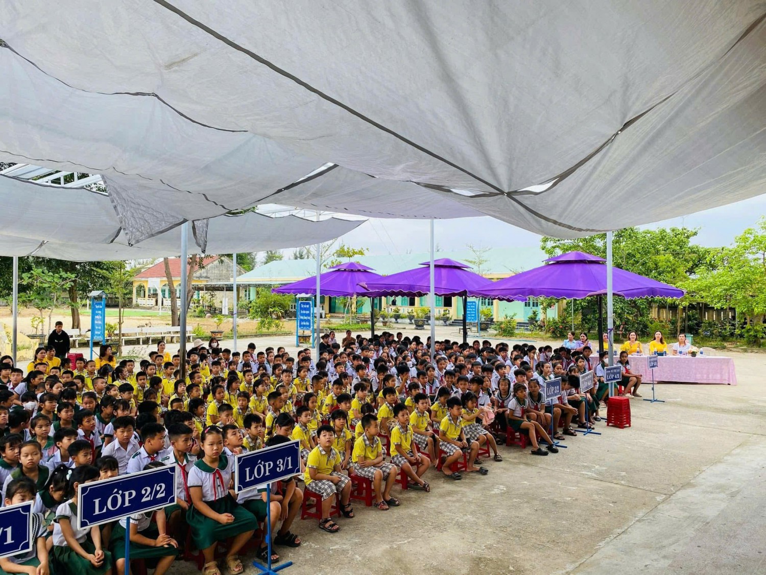 Hoạt động trải nghiệm cho trẻ tham quan trường Tiểu học Trần Phú