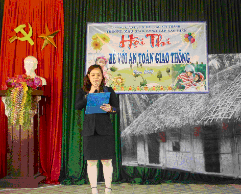 Trường MG Sao Biển tổ chức hội thi “ Bé với an toàn giao thông”